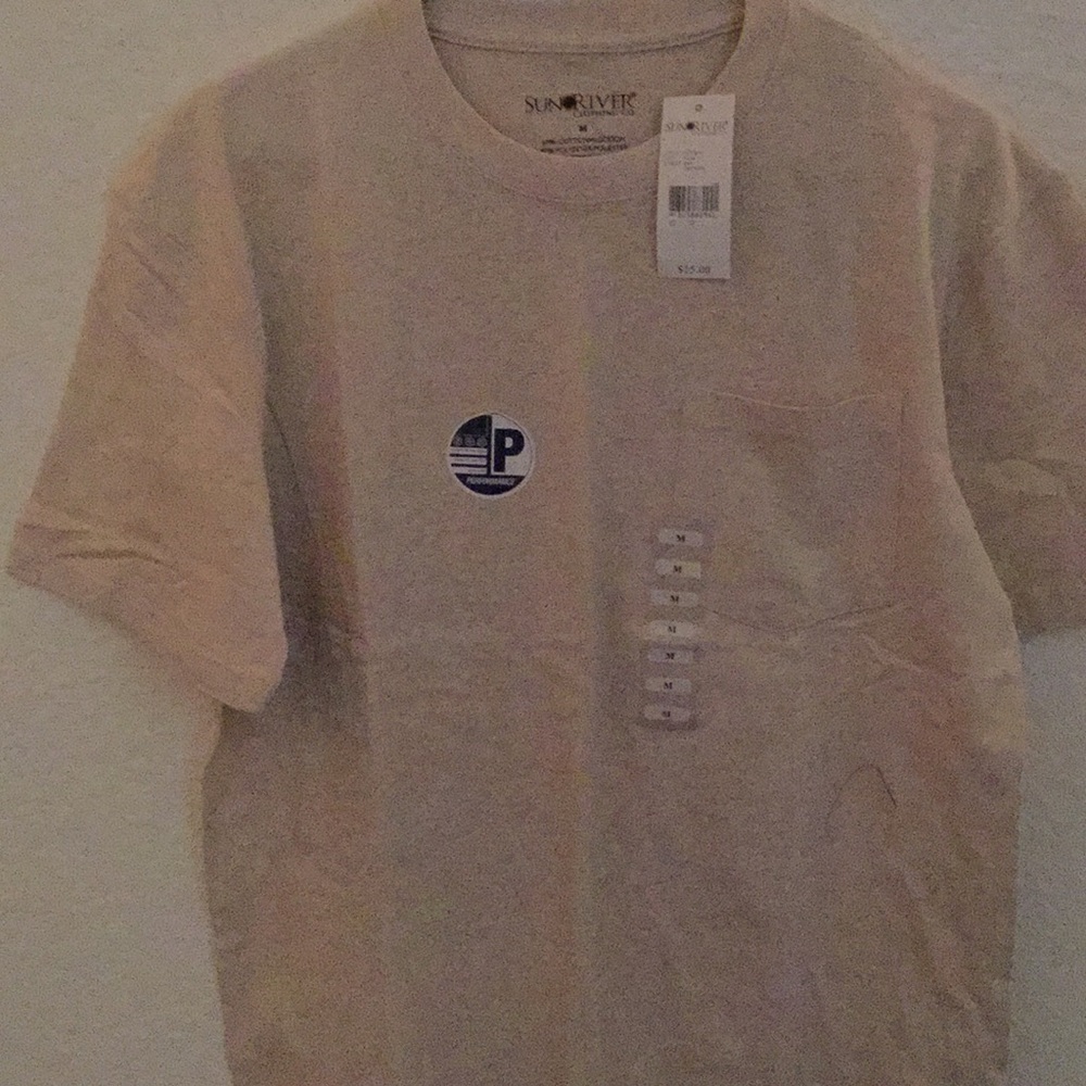 Men’s oatmeal pocket tee